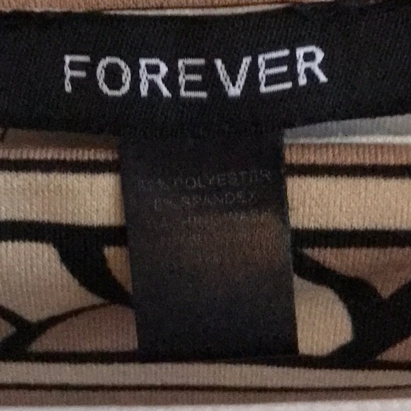 IVORY BLACK BEIGE TUNIC DRESS - Picture 4 of 4